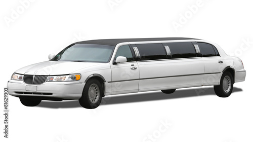 Photo stretch limousine incl. clipping path