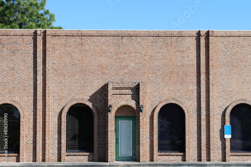 Generic small brick office exterior