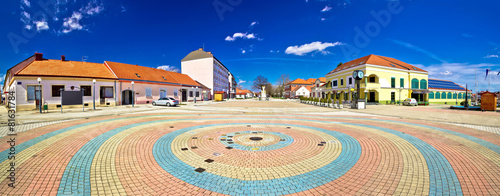 Town of Ludbreg square panoramic view photo