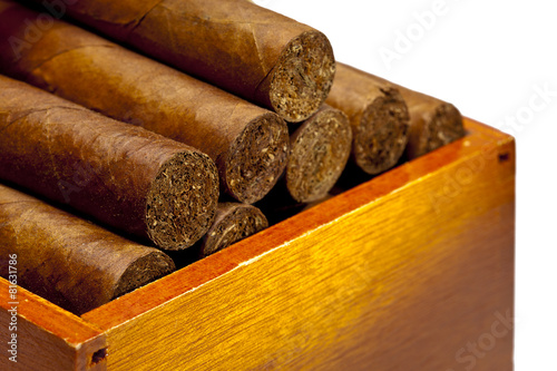 The Cuban cigars, hand made..