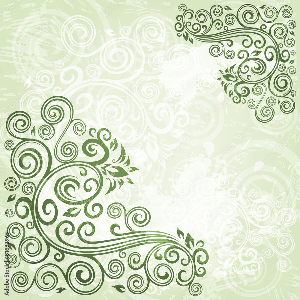 Abstract floral grunge background Abstract floral grunge background