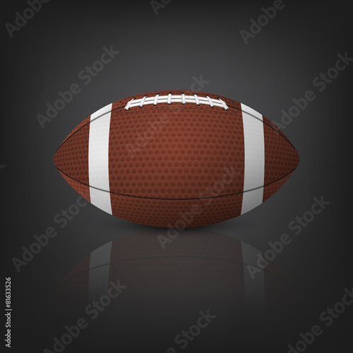 American football ball. Vector EPS10 illustration.