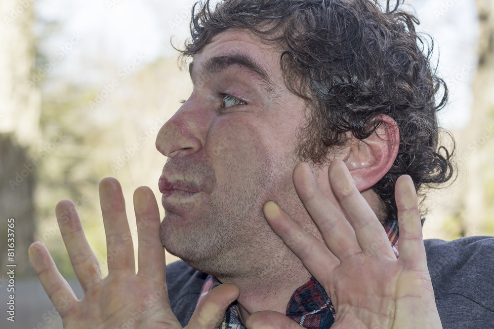 Obraz premium Crazy Man