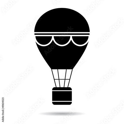 Hot air balloon icon