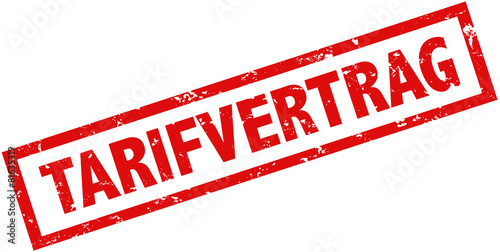 Tarifvertrag Stempel rot