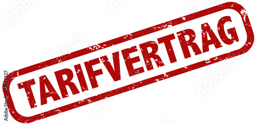 Tarifvertrag Stempel rot