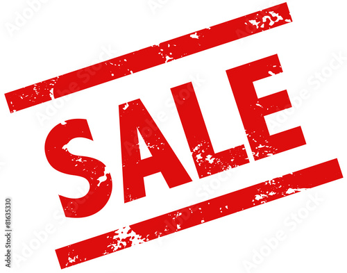 Sale Stempel rot