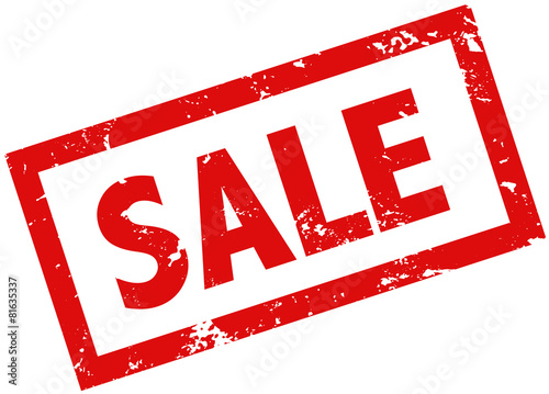Sale Stempel rot