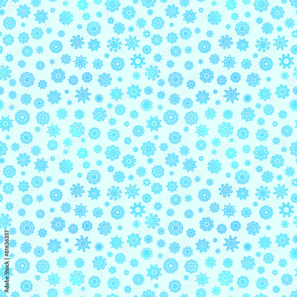 snowflake seamless pattern