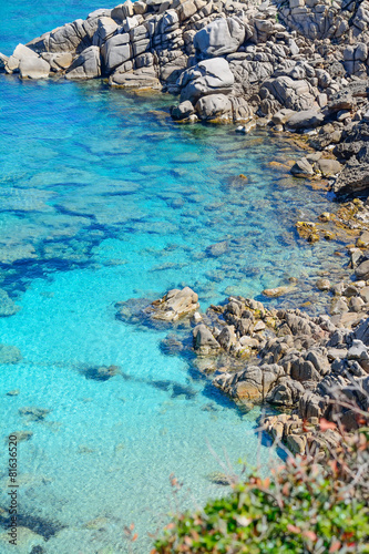 grey rocks in Capo Testa