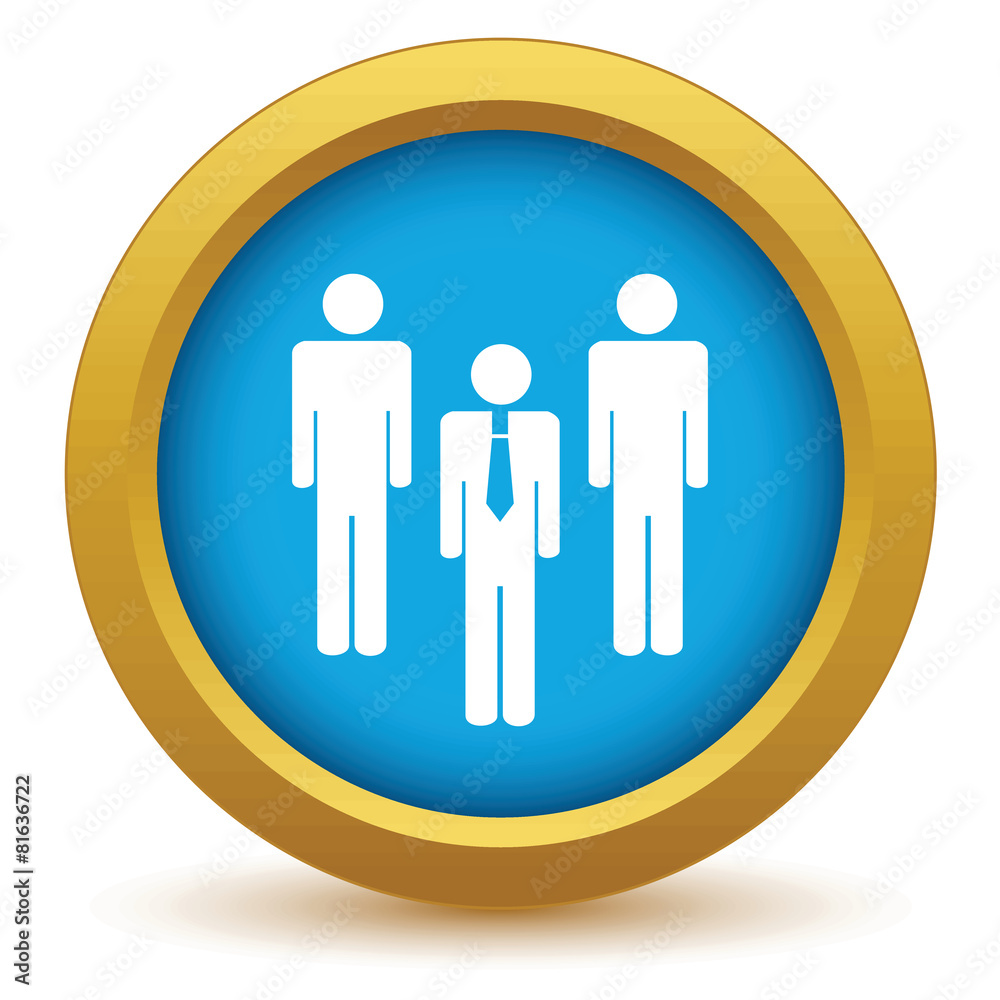Gold working team icon Gold working team icon