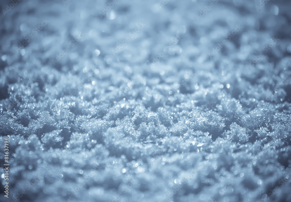 Obraz premium Sparkling snow surface.