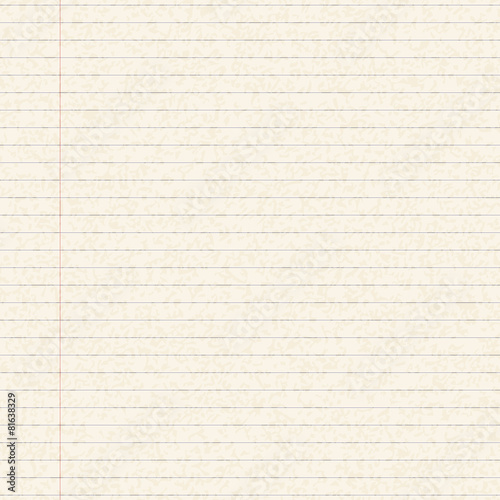 Illustration of a sheet of lined paper