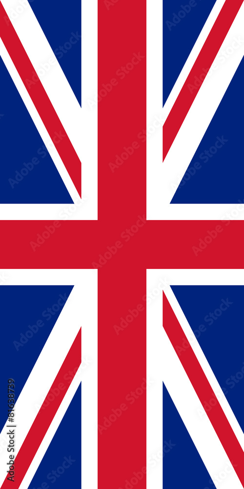 Obraz premium Flag of the United Kingdom Vertical