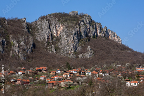 Panorama of Vlasi Village and rock formation, Serbia photo