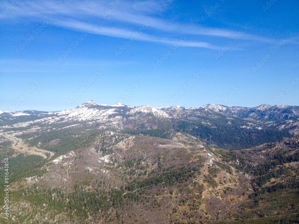 The Northen Sierra Nevada Mountains from the Air