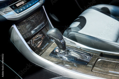 Automatic transmission gear shift. photo