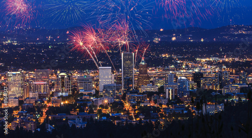 Portland Oregon  USA Fireworks