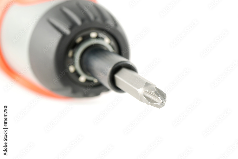 Cordless screwdriver isolated on white background Cordless screwdriver isolated on white background