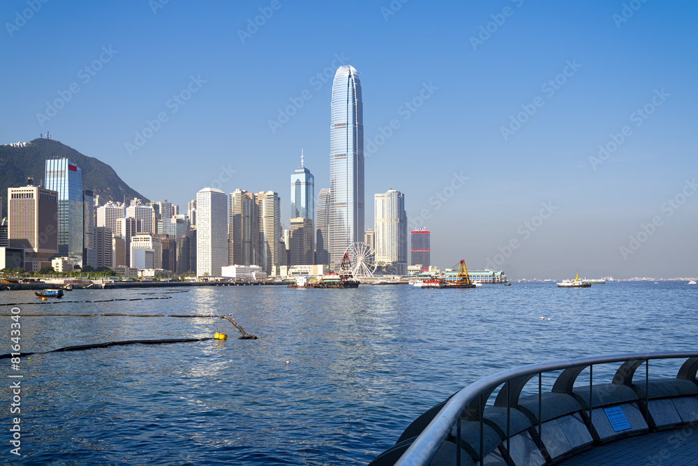 Fototapeta premium High rise buildings in Hong Kong.