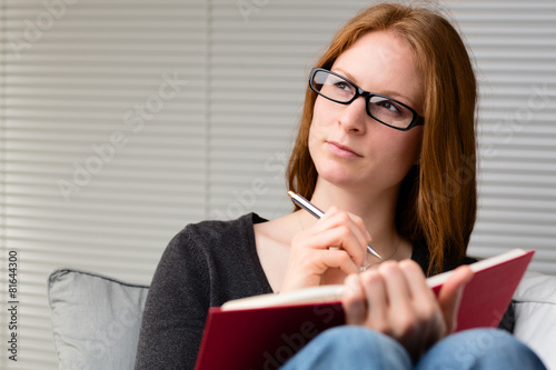 Thoughtful Student with a Book