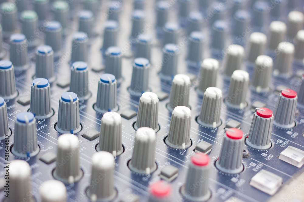 Fototapeta premium Music mixer (selective focus)