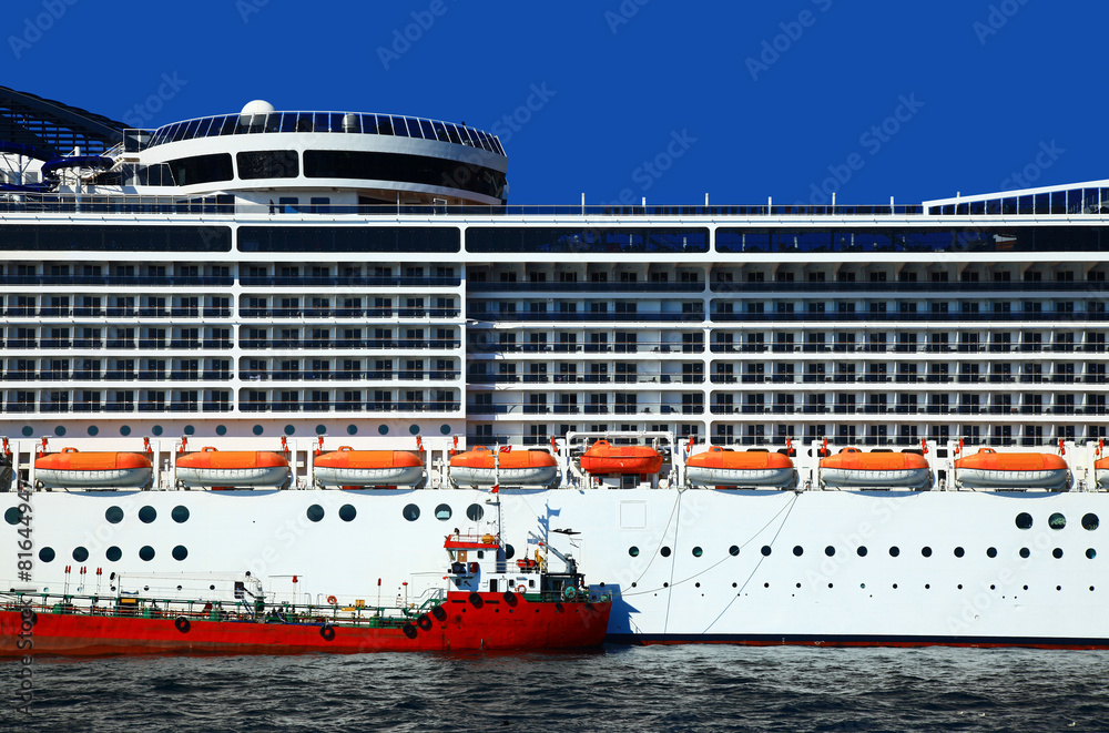 Part of the Cruise Liner Part of the Cruise Liner