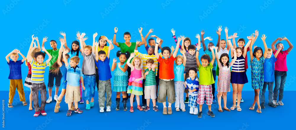 Obraz premium Children Kids Childhood Friendship Happiness Diversity Concept