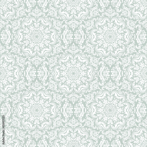 Damask Seamless Pattern. Orient Background. Blue and White © Fine Art Studio