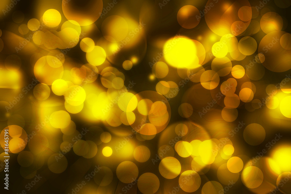 Yellow defocused color lights bokeh with texture background, gol Yellow defocused color lights bokeh with texture background, gol