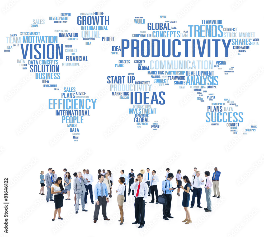 Productivity Mission Strategy Business World Vision Concept Productivity Mission Strategy Business World Vision Concept
