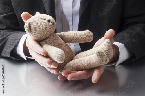 Fotografía parental leave for father and businessman