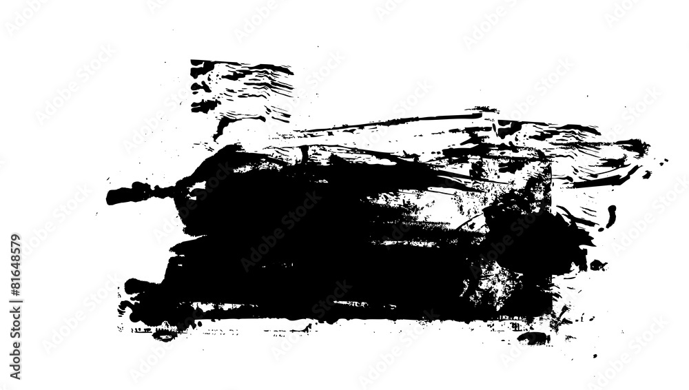 Naklejka premium Grunge Black Banner