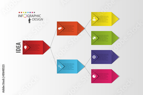 Infographics. Diagram. Process chart module. Vector