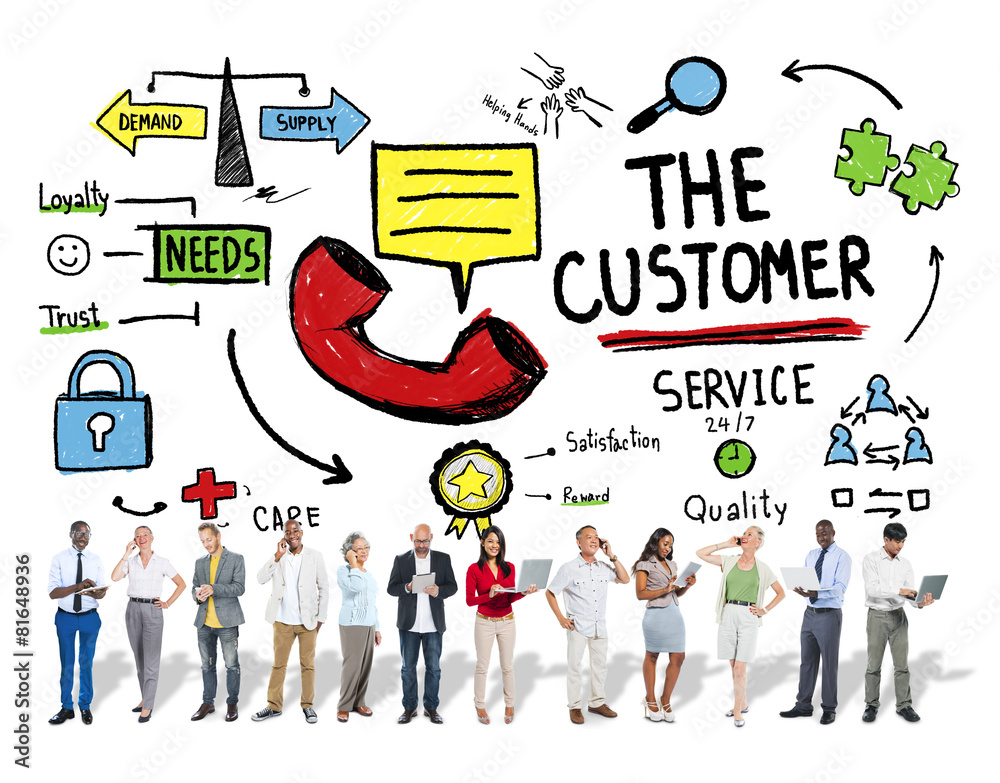 The Customer Service Target Market Support Assistance Concept The Customer Service Target Market Support Assistance Concept