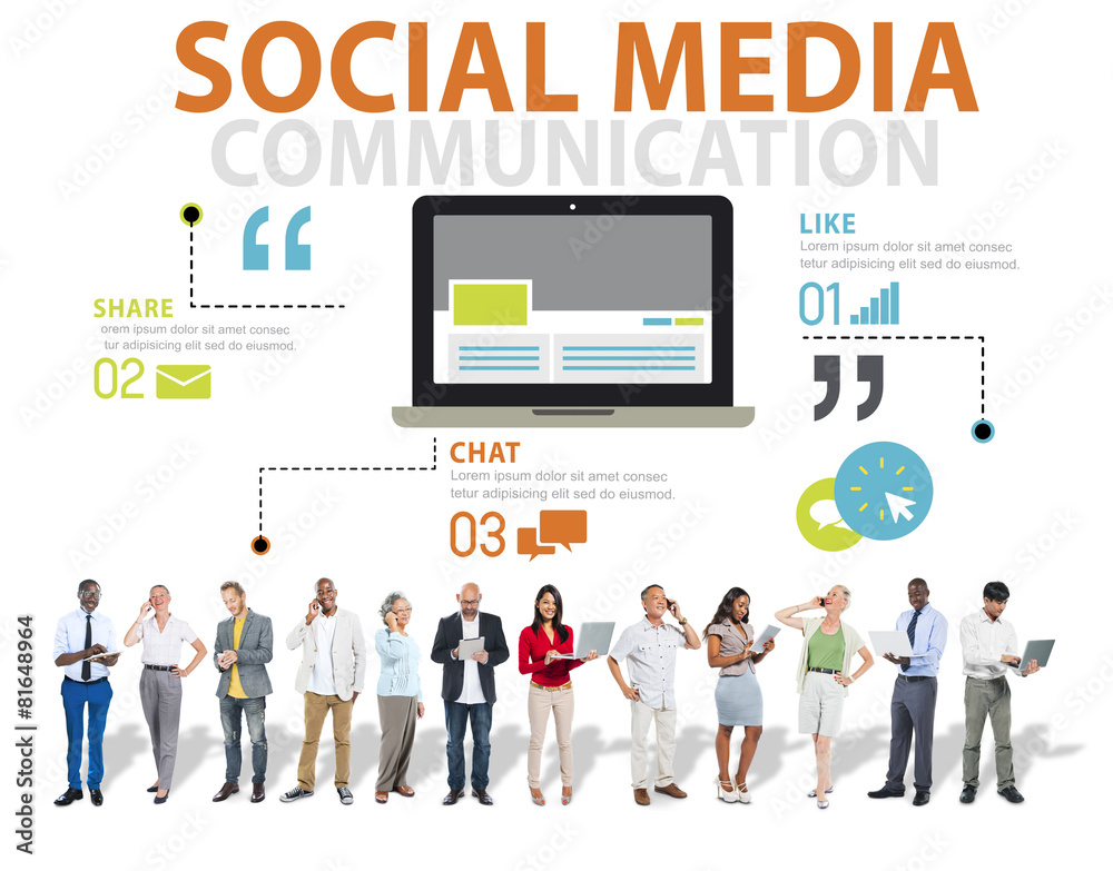Social Media Social Networking Technology Connection Concept Social Media Social Networking Technology Connection Concept