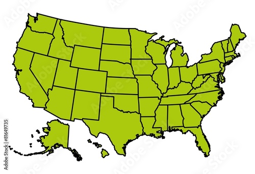 United States of America map