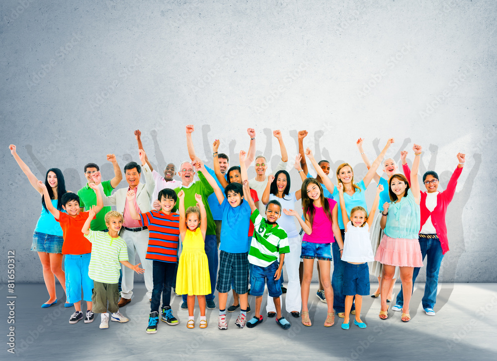 Obraz premium Community Togetherness Children Multiethnic Cheerful Concept