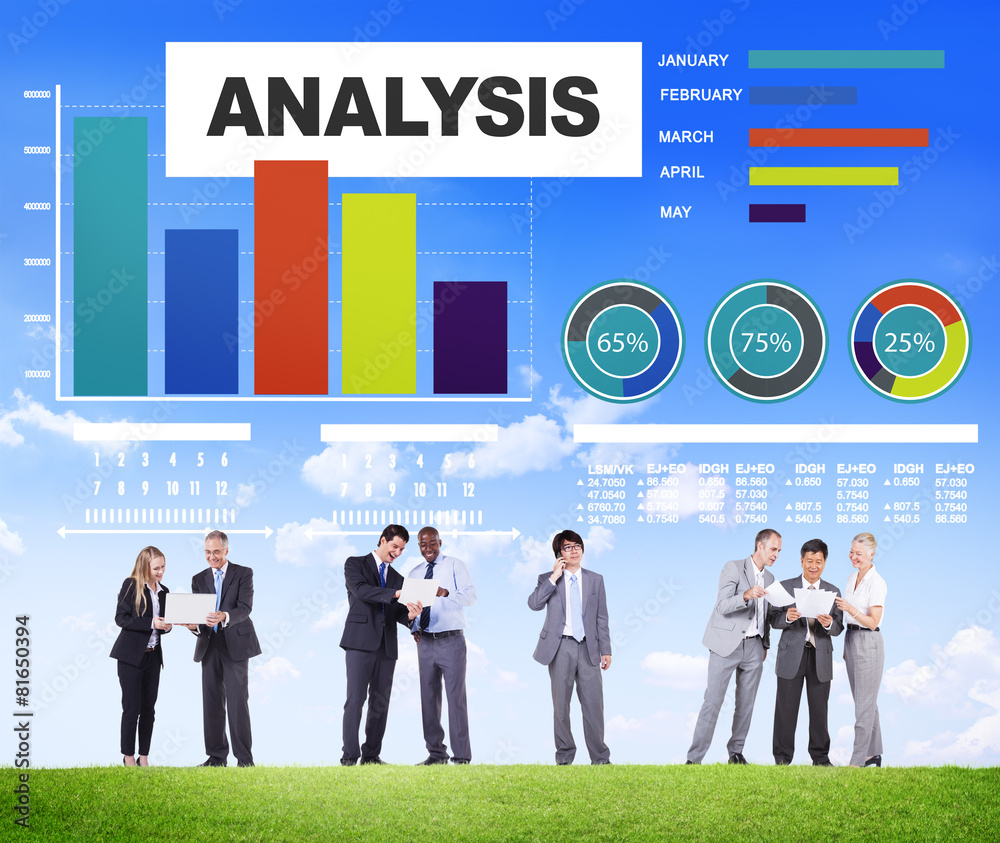 Analysis analyzing information bar graph data statisitc concept Analysis analyzing information bar graph data statisitc concept