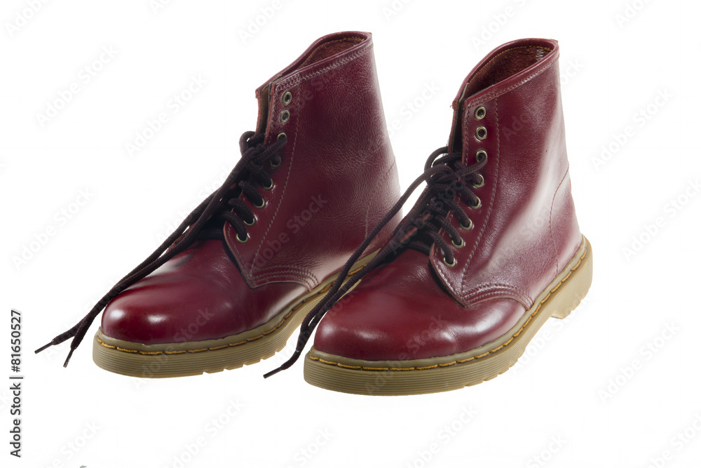 The red leather boots