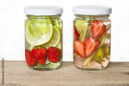 Infused water ,refreshment for health.