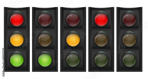 Traffic Light Vector Illustration