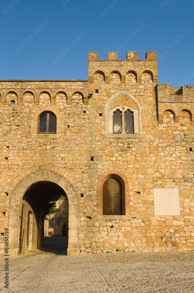 Castle of Bovino. Puglia. Italy.