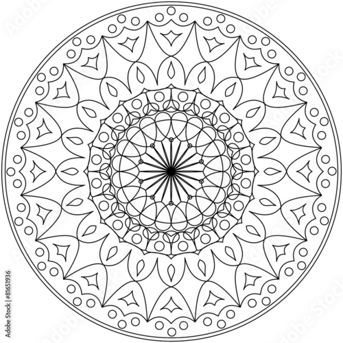 Mandala Round Ornament Pattern
