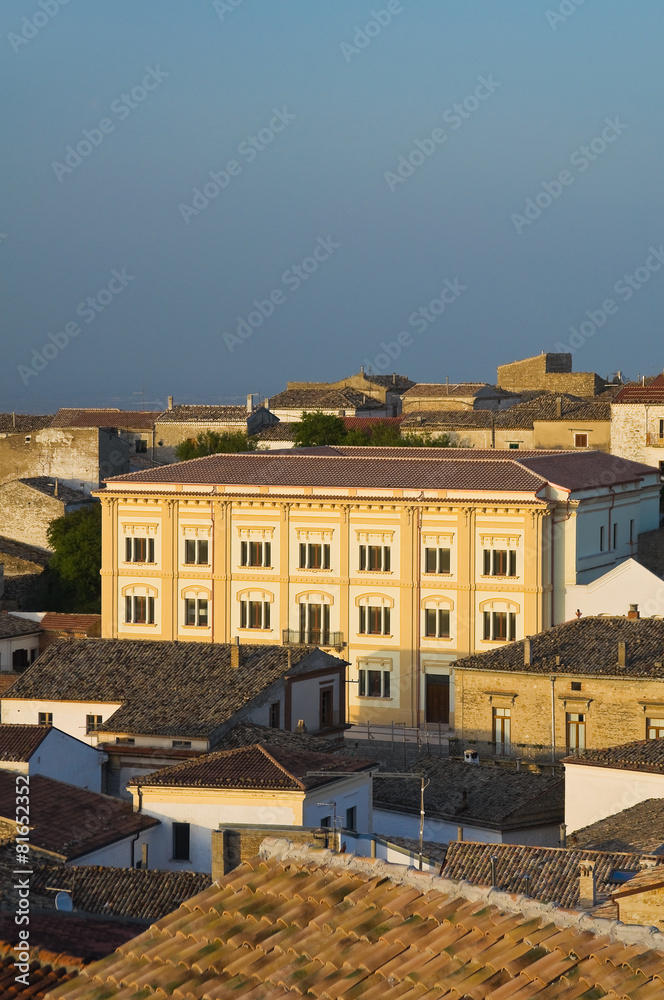 Panoramic view of Bovino. Puglia. Italy.