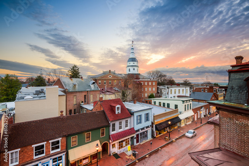 Annapolis, Maryland, USA Town Skyline photo