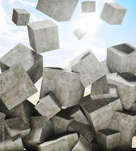 falling cubes