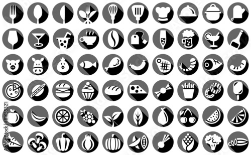 Icons Iconset Web Essen und Trinken