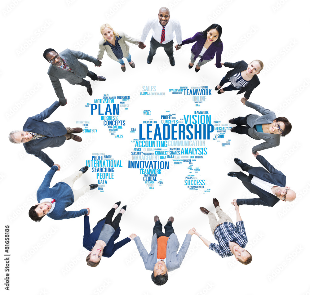 Leadership Boss Management Coach Chief Global Concept