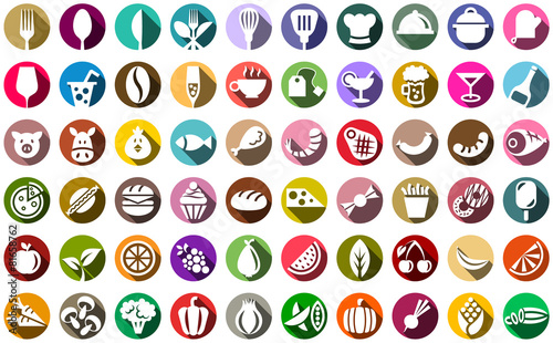Essen und Trinken Vektor Icons